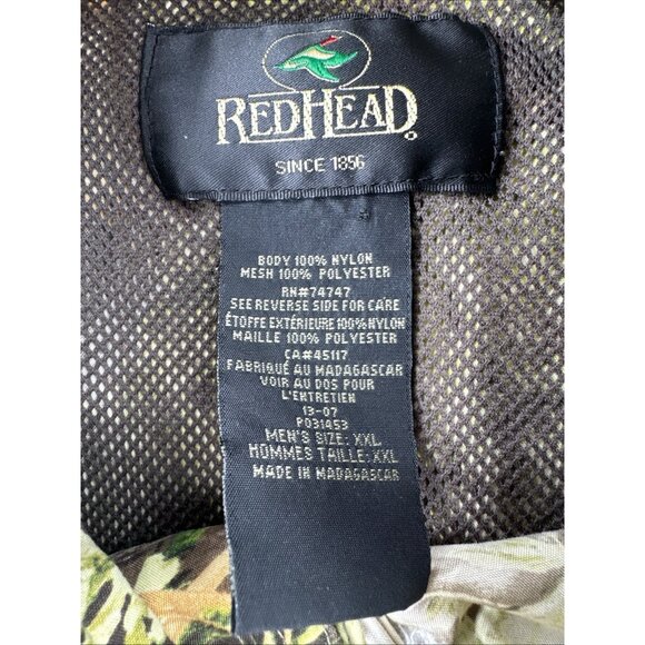 RedHead Camo Shirt Mens 2XL Button Up Vented Fishing Nylon Lightweight Max-1 - Picture 2 of 12